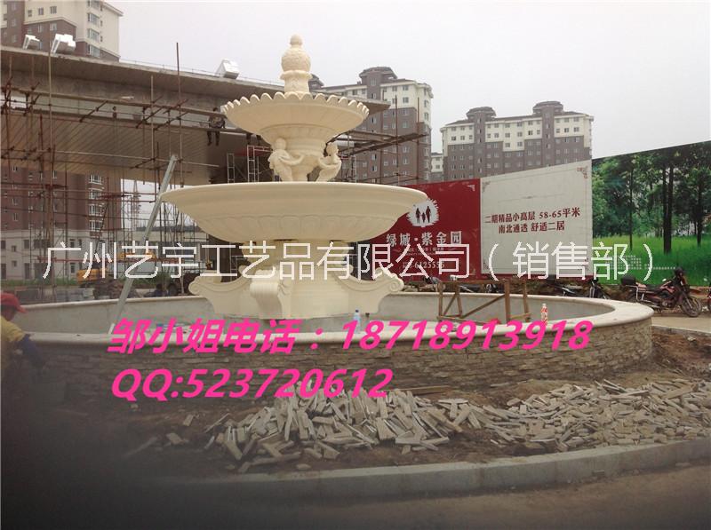广州市人造砂岩景观装饰 人造石水景喷泉厂家