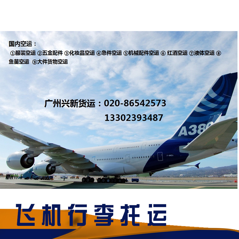 供应飞机行李托运 飞机行李托运物流专线 广州航空飞机行李托运图片