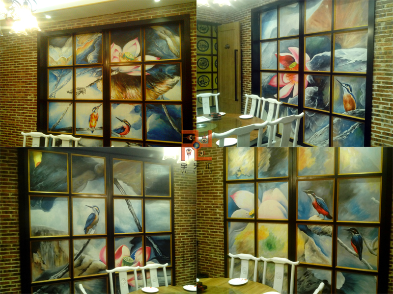 餐厅壁画 深圳餐厅壁画 餐厅彩绘 广州餐厅壁画 清远/珠海/中山3D地画/3D壁画/手绘3D立体画