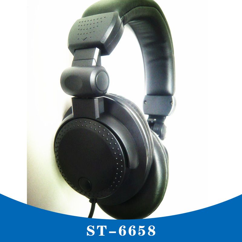 ST-6658头戴式耳机麦克风 折叠式头戴耳机麦克风 头戴耳机