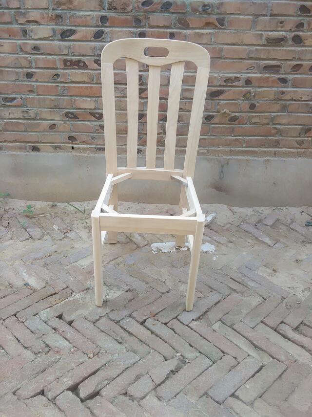扇形椅 实木白坯餐椅 橡木白茬椅子 桦木白坯餐椅