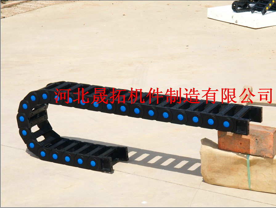 生产高质量承重型塑料拖链 桥式封闭式 规格齐全现货供应图片