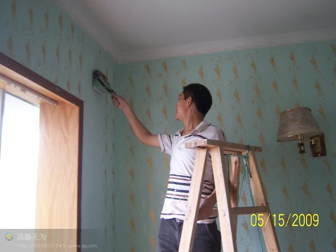 广安岳池武胜液体壁纸墙纸专业施工 液体墙纸 刮腻子 刷墙漆涂料图片