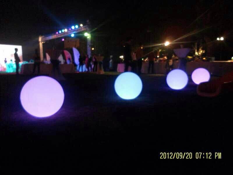 气球灯夜光球夜光吧桌夜光家具LED发光家具上海星光租赁图片
