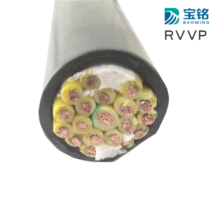 宝铭RVVP带屏蔽圆形电梯电缆/电梯井道电缆