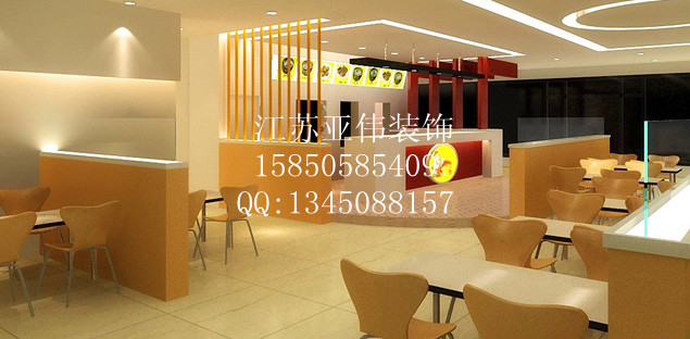 南京快餐店装修如何设计轻松扩大店内使用面积