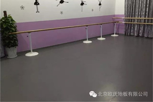北京市舞蹈室教室练功房PVC塑胶地胶厂家