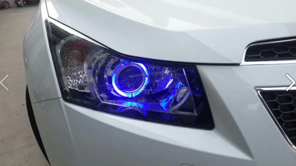 广州增城汽车灯光改装升级、兴达汽车灯光升级改装 ，Q5透镜图片