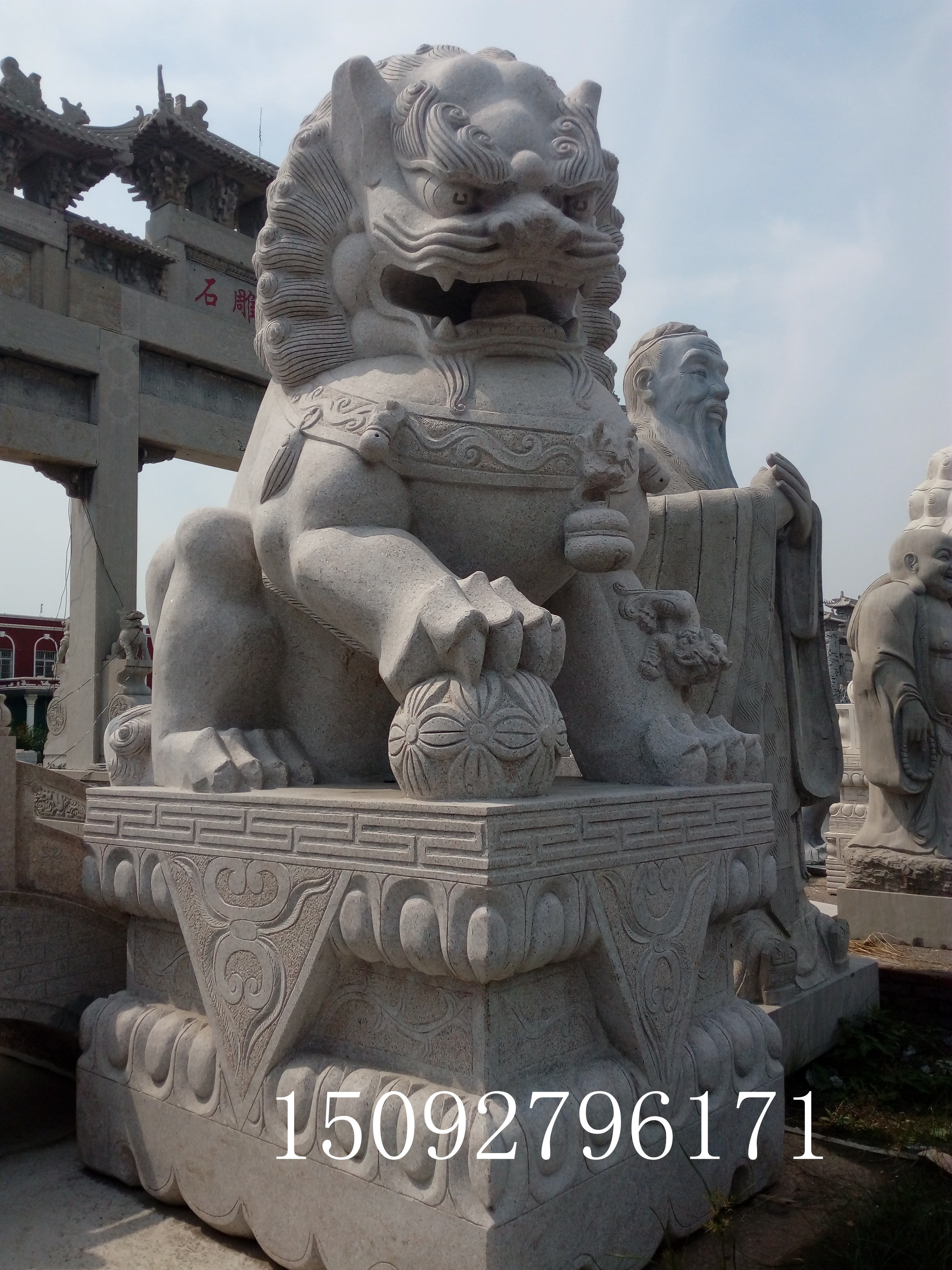济宁市石雕狮子，石狮子，传统狮子。厂家