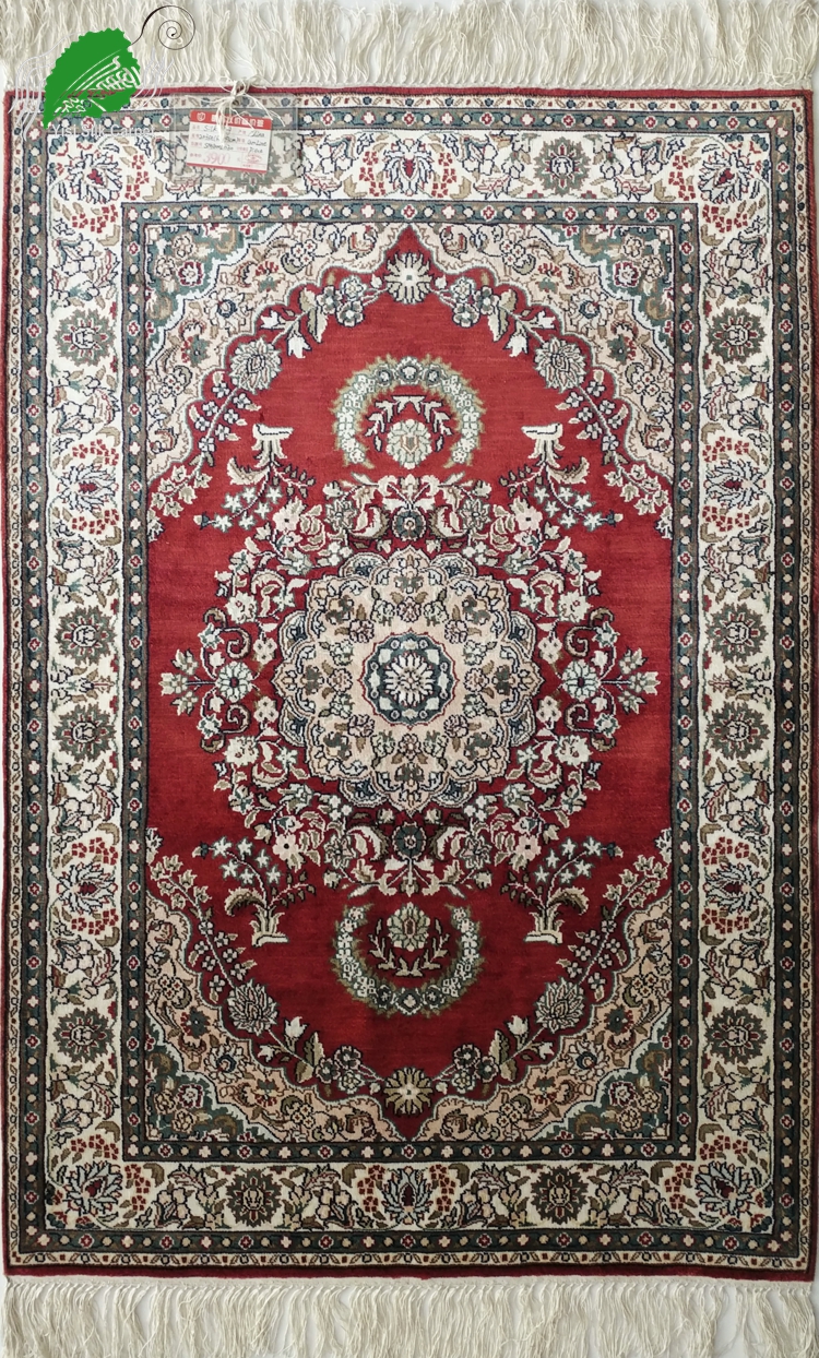 2×3英尺门厅手工编织波斯地毯