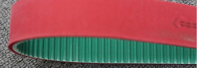 广州生产厂家供应包装机械皮带 加红胶带绿布同步带 一体成型图片