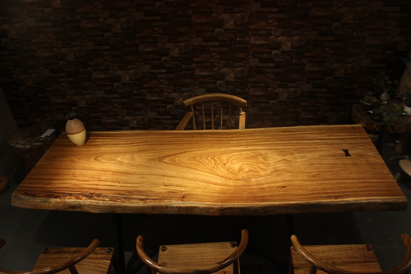 福州市现代简约设实木大板桌厂家现代简约设实木大板桌巴花大板办公桌椅奥坎胡桃木乌金木红木茶桌原木餐桌台