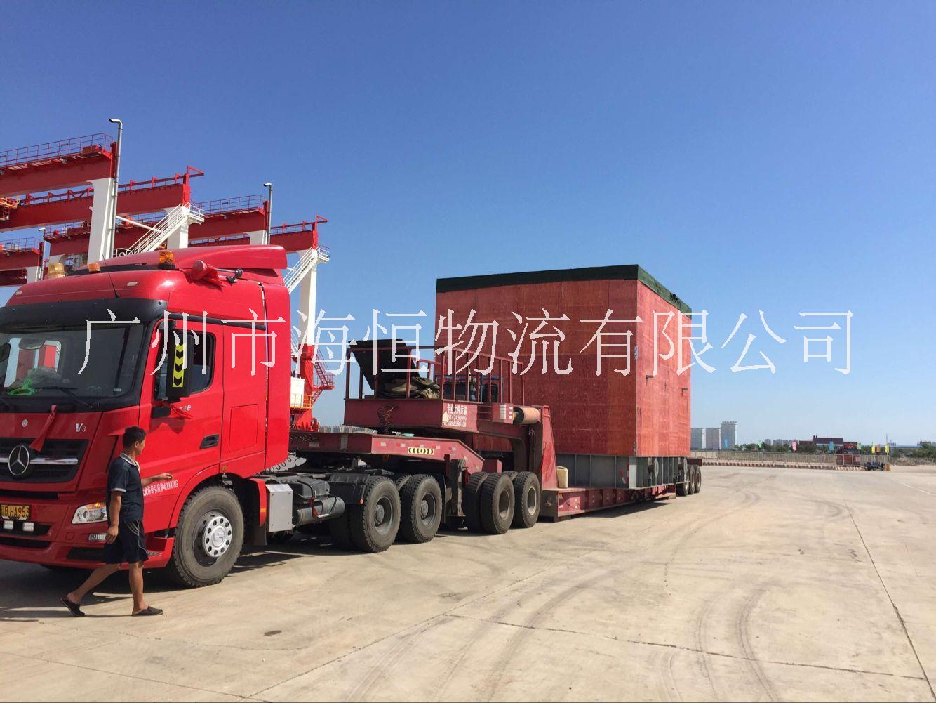 广州大件机械设备海陆联运报价图片