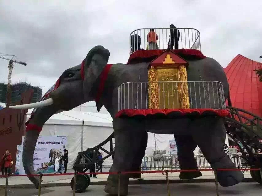 西安机械大象运动原理机械大象出租批发