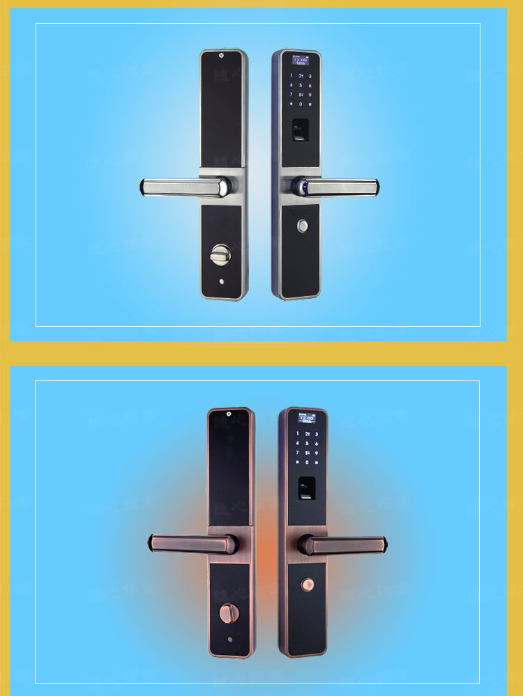 厂家生产电子感应锁    电子感应锁价格  公寓家用锁批发  供应商 智能门锁图片