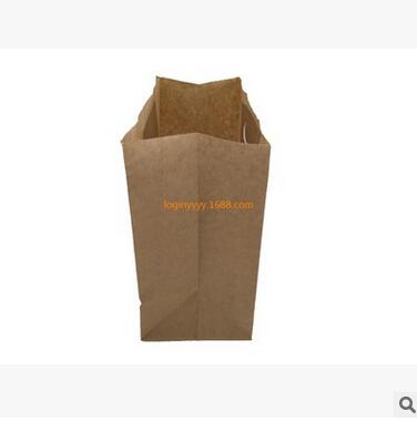 广州市一次性手提食品包装牛皮纸袋厂家一次性手提食品包装牛皮纸袋 环保方形礼品食品纸袋子 现货批发