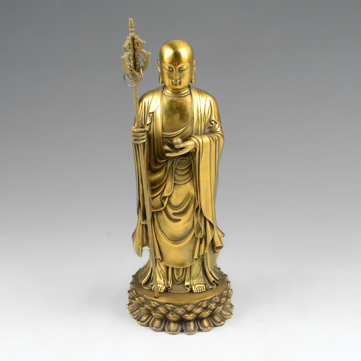 佛像厂家销售供应地藏王菩萨铜雕塑图片