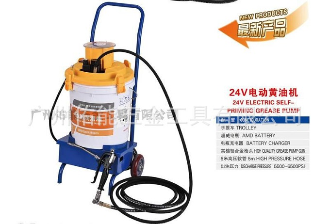 24V高压电动黄油机挖机润滑设备大型机械电动黄油泵注油机图片