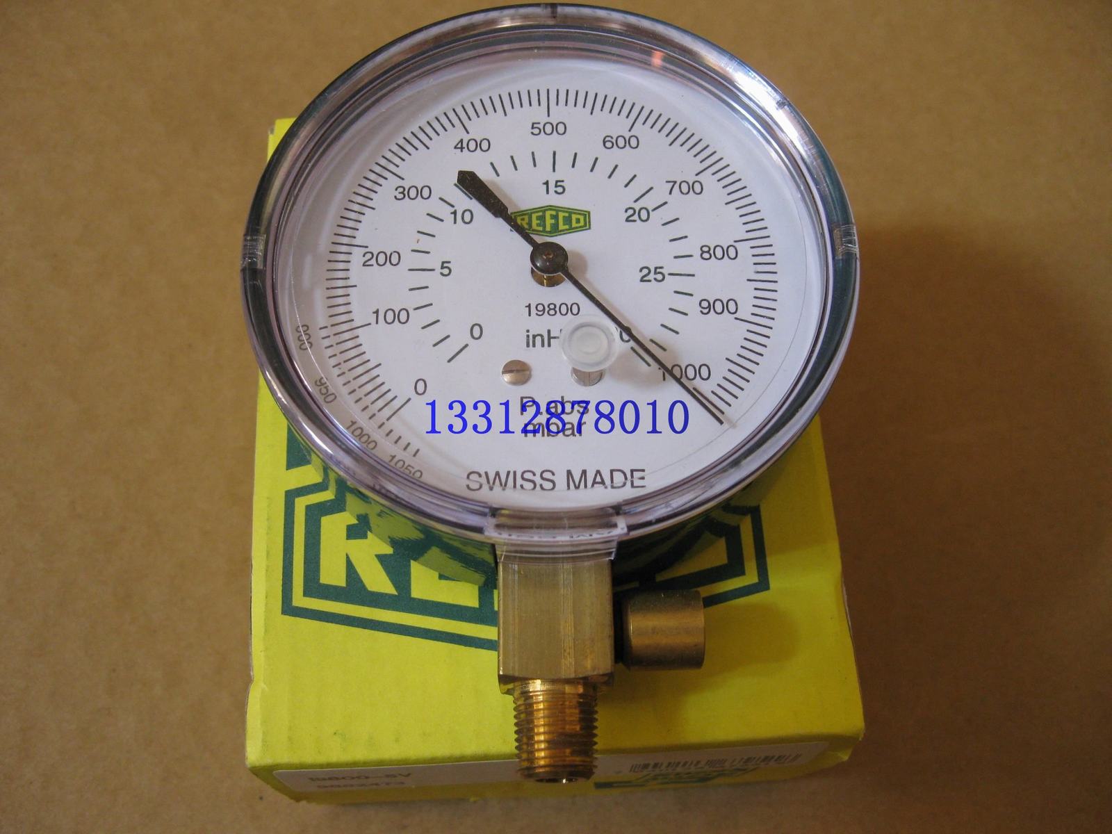 广州市真空压力表厂家供应瑞士威科19801真空压力表/真空计