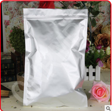 厂家批发18*26+8铝箔自立自封袋 站立拉链面粉包装袋 可定做 规格可选图片