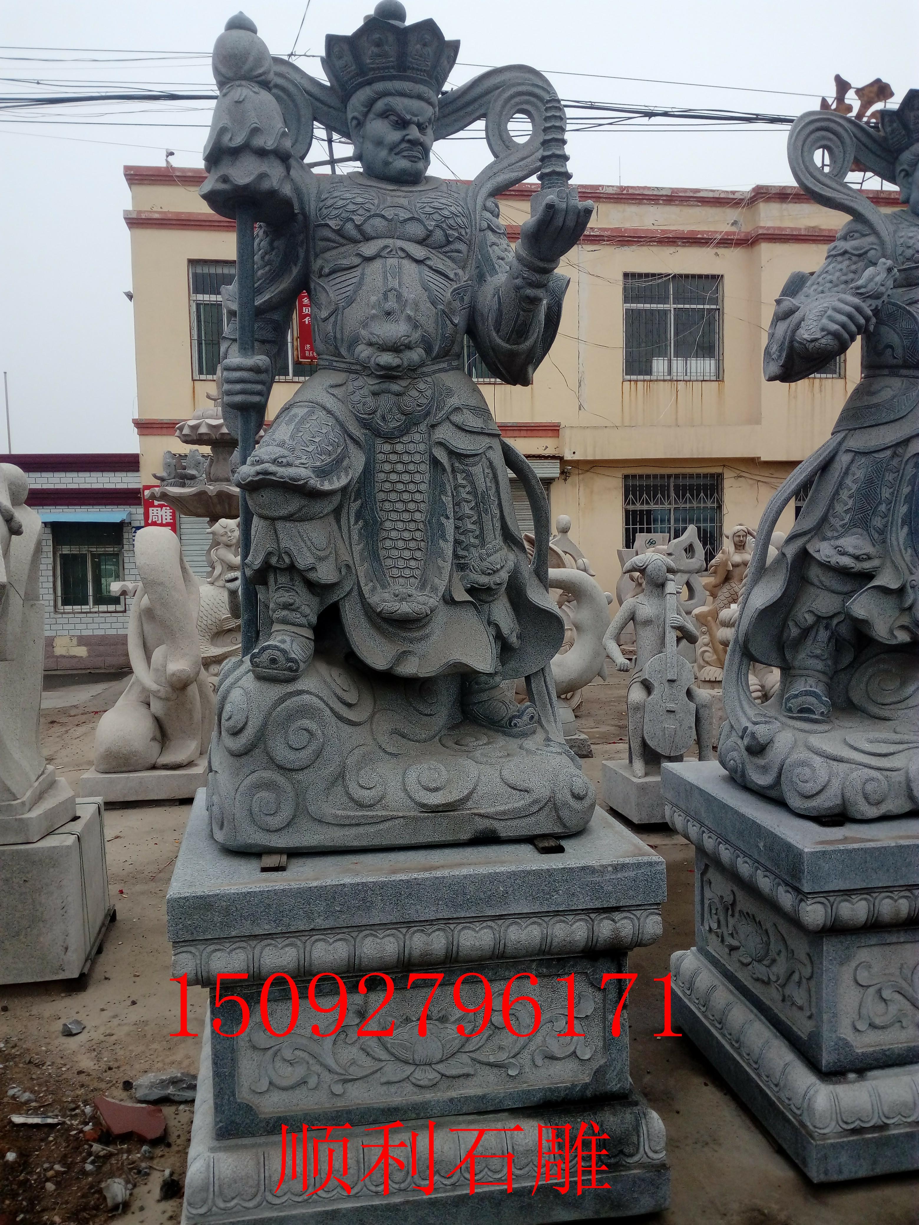 四大天王神仙像 石雕四大天王神仙像石刻厂家低价直销。