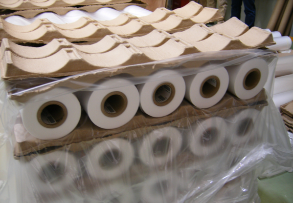 供应环保优质纸浆卷托架 专业纸类包装容器模塑设计加工定制批发 环保纸浆卷托架图片