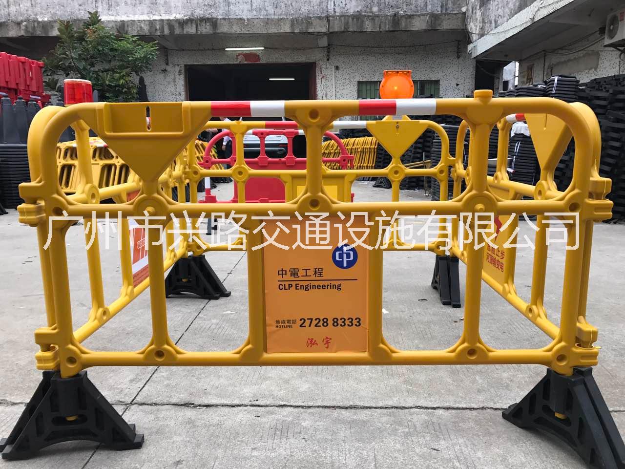 出租塑料护栏，安全围栏，活动护栏广州深圳佛山珠海塑料护栏出租