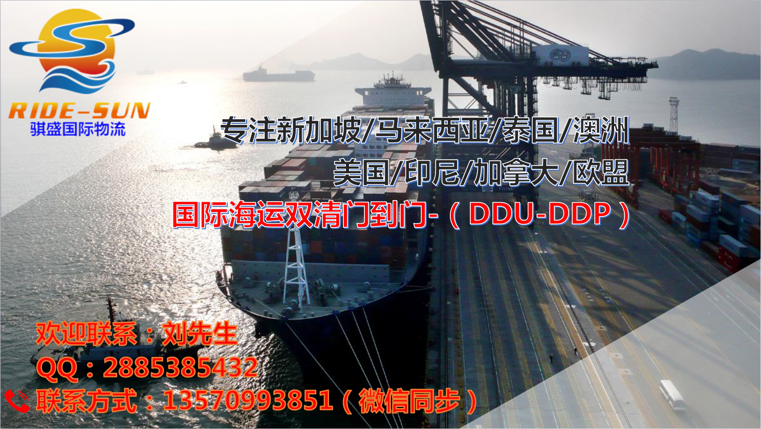 中国至迪拜海运双清门到门全包专线批发