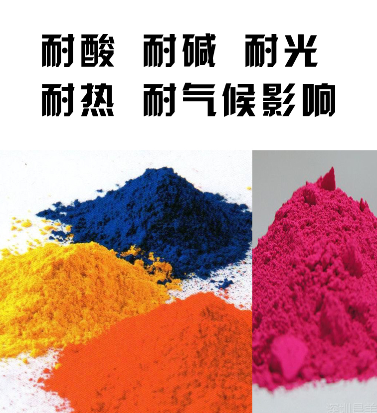 北京彩色混凝土色粉 氧化铁颜料水泥染料红黄黑绿蓝粉彩瓦油漆色粉颜料图片