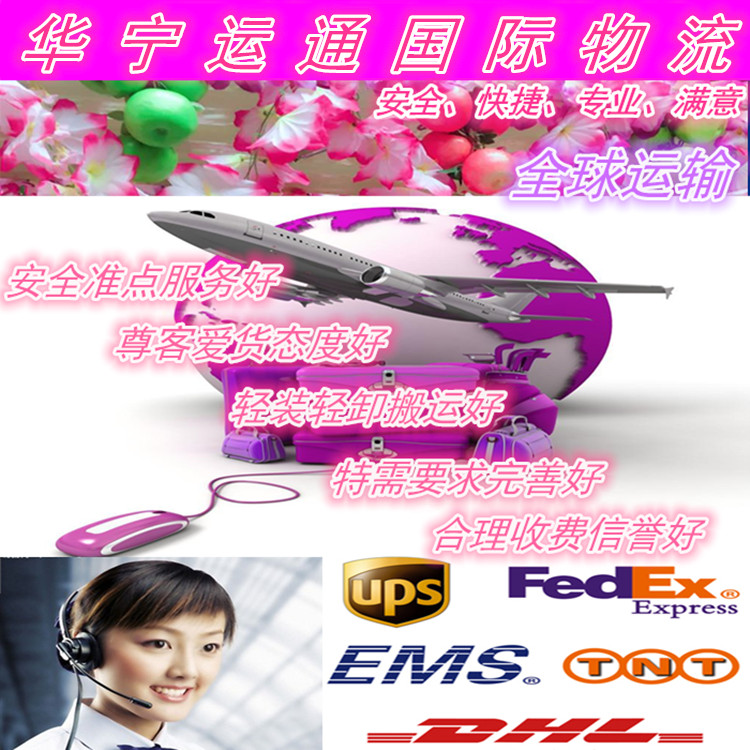 深圳到美国国际快递食品茶叶电池图片
