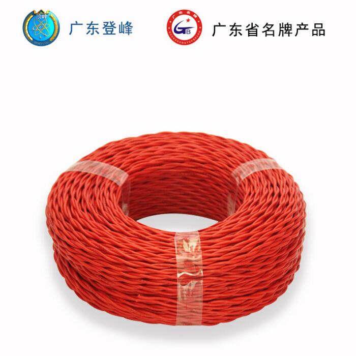 广东登峰电线电缆定制生产RVS2×0.3平方铜芯双绞线，电线电缆定制生产厂家直销图片