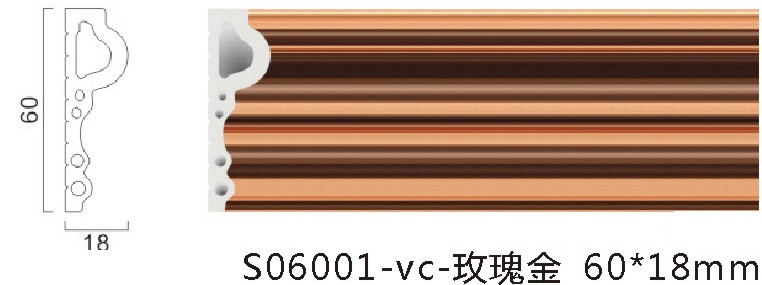 广州市PVC线条厂家PVC线条 仿大理石电视背景墙 装饰线 6公分PVC腰线