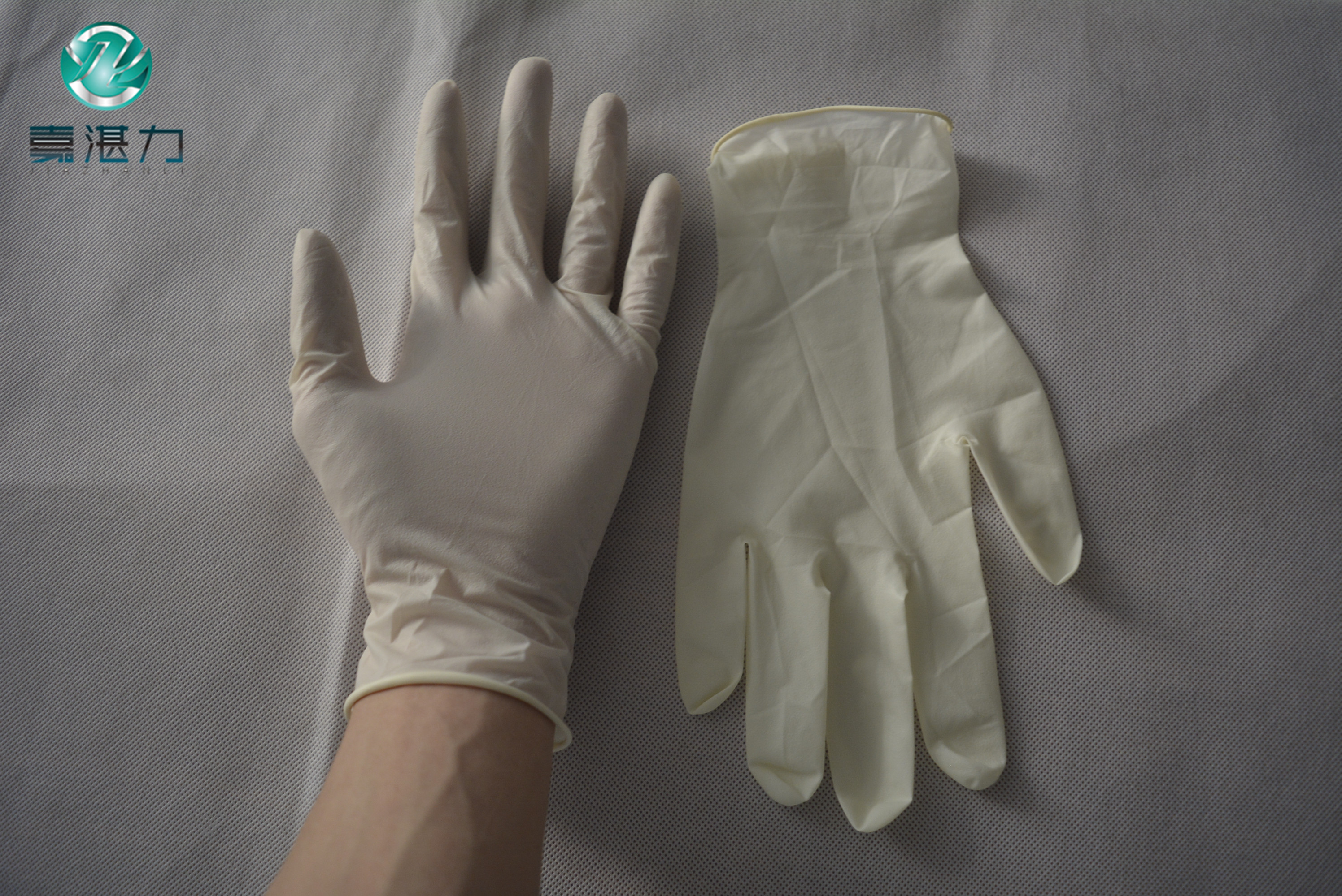 厂家直销无粉加厚一次性乳胶手套