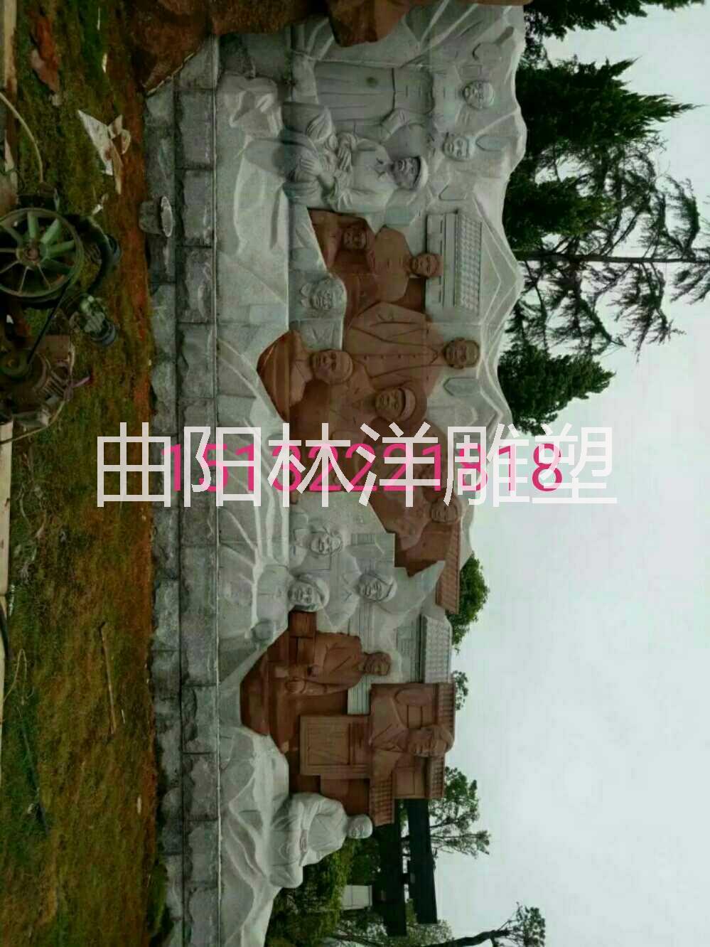 供应河北石雕  城市园林雕塑 汉白玉石雕小品 古代人物雕塑图片