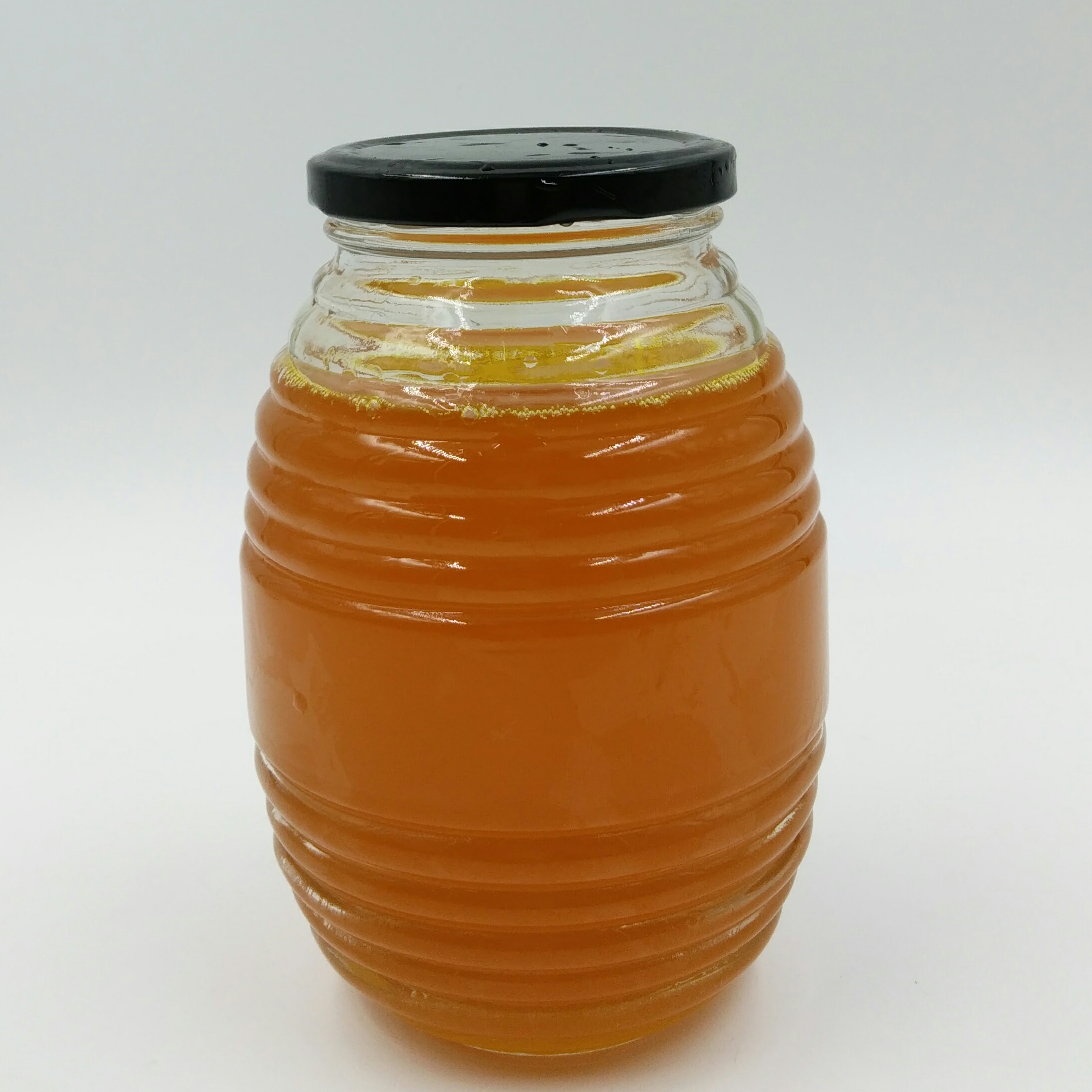 批发玻璃螺纹蜂蜜瓶果酱瓶马口铁盖螺纹玻璃瓶酱菜瓶罐头瓶可定制图片