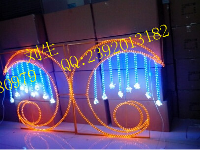 LED发光中国结、灯杆装饰发光中