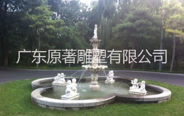 东莞原著雕塑厂家促销水钵 喷水池 喷泉 公园喷水池制作