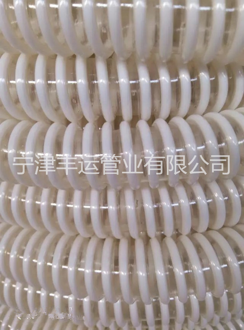 广东PU塑筋波纹管透明塑料螺纹管批发
