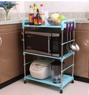 厂家直销 多用途置物架 浴室厨房置物架 不锈钢微波炉置物架