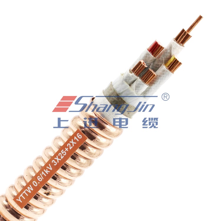上海柔性防火电缆报价 铜护套防火电缆YTTW-3*25+2*16图片