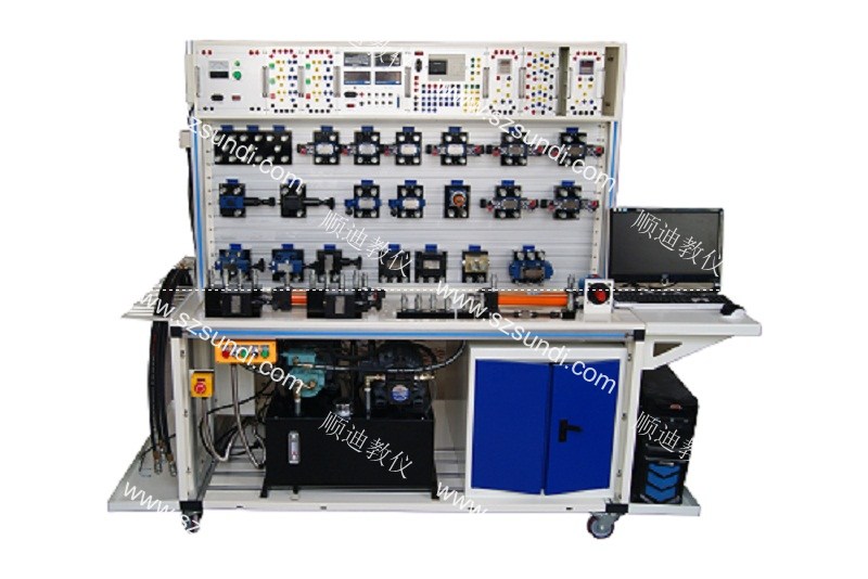 SDYQK-A1电气组合式双面液压气动综合实验台 双面液压气动实验台 双面液压与气压实验台