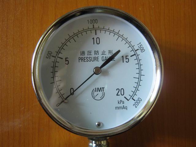 台湾 IMT微压表，煤气压力表