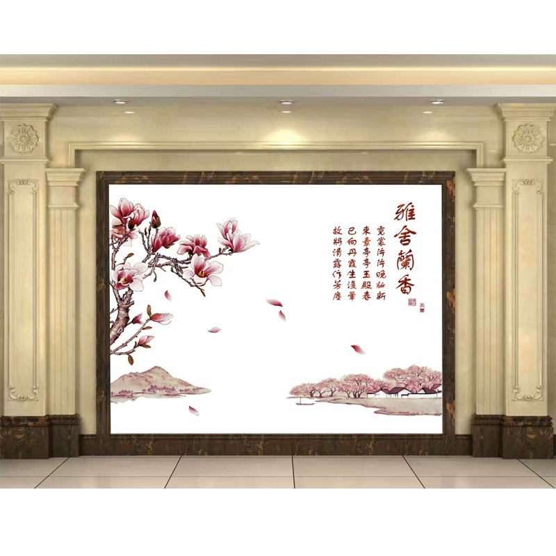 中式风格哑光瓷砖背景墙 雅舍批发