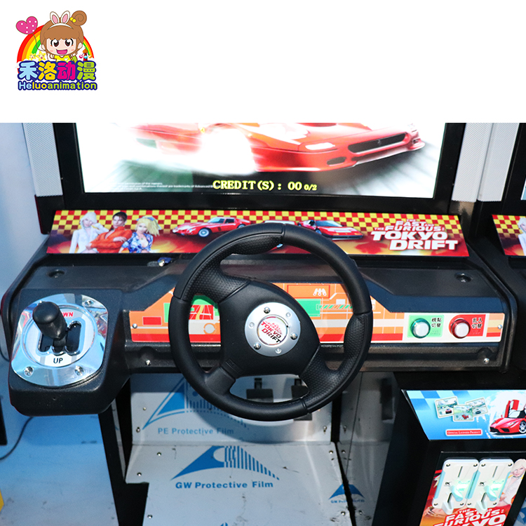 广州市游戏厅电玩设备32寸高清环游赛车厂家