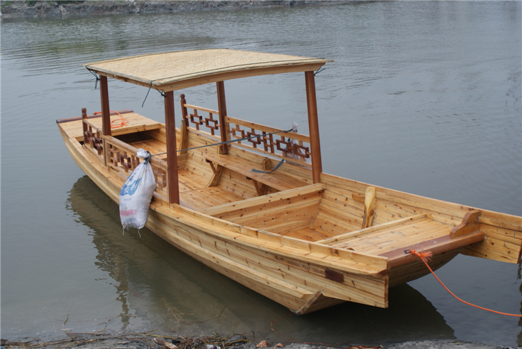 供应殿宝DB-0516水上旅游船 观光手划船 电动观光船 景区传统木质船 观光手划船