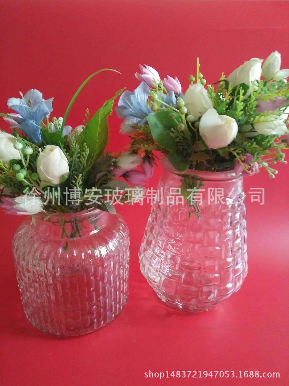 厂家直销透明玻璃花瓶地中海式插花瓶古典花瓶 地中古典花瓶报价图片