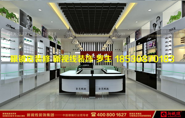 郑州市安徽眼镜店装修企业烤漆展柜生产厂家