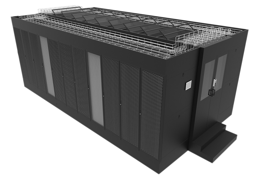 雷迪司双列机柜冷热通道微模块机房数据中心解决方案