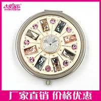 上海礼品锌合金化妆镜金属随身镜子出口欧美环保品质