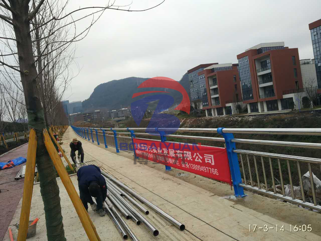 博赛元供应 贵阳桥梁栏杆、景观河道护栏、贵州不锈钢栏杆哪里卖
